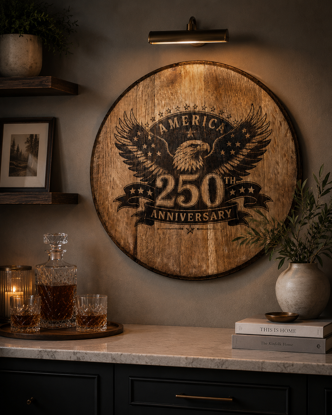 America's 250th Anniversary Bourbon Barrel Lid