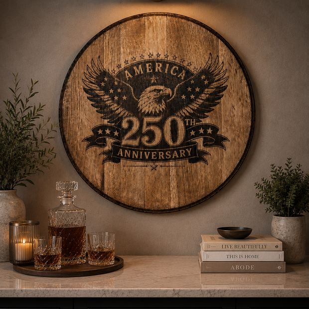 America's 250th Anniversary Bourbon Barrel Lid