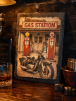 Classic Gas Station Biker Decor