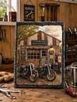 Classic Biker Slate Decor | Grizzly Peak Customs
