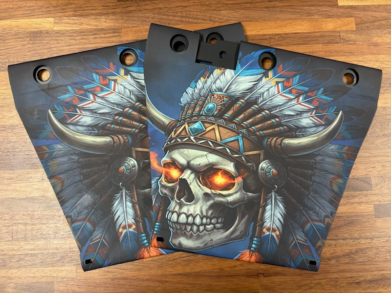 Custom Photo Saddlebag Tethers for Indian Chieftains, Challengers, Roadmasters, Pursuits