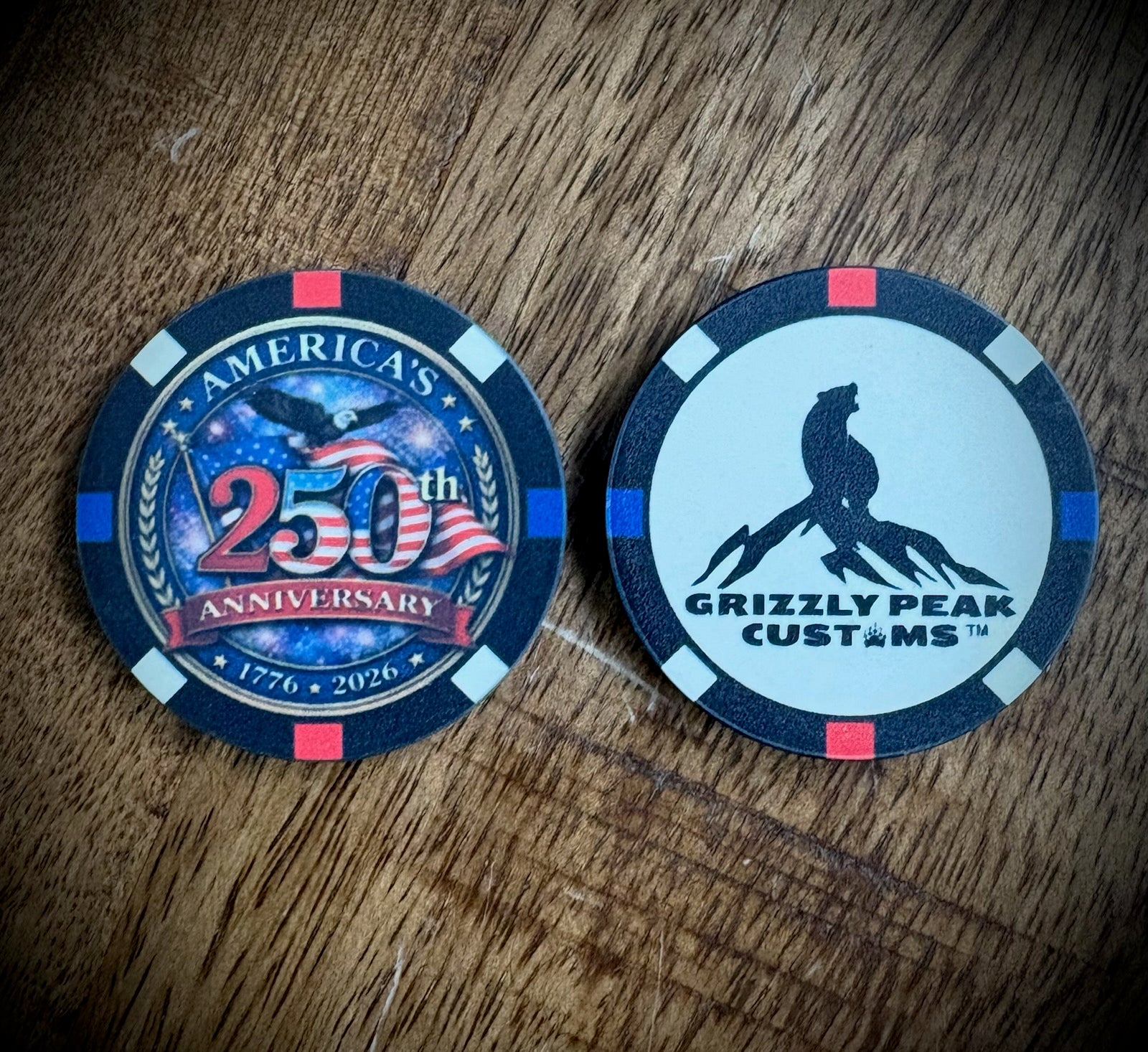 America's 250th Anniversary Poker Chip