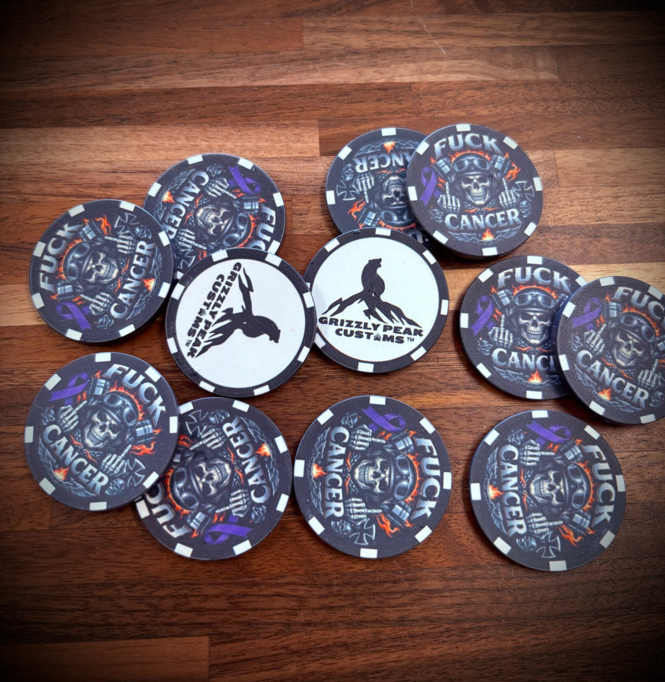 Fuck Cancer Poker Chip