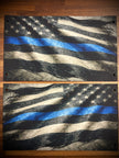 Thin Blue Line Saddlebag Tethers for Harley Touring Models