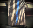 Thin Blue Line Saddlebag Tethers for Harley Touring Models