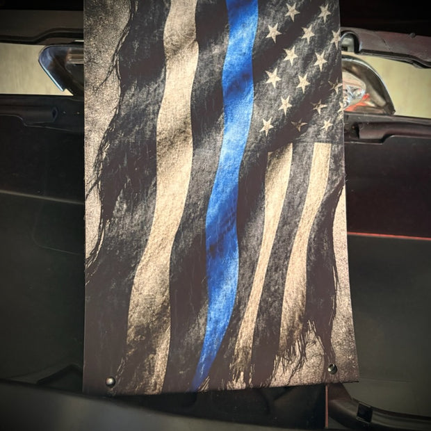 Thin Blue Line Saddlebag Tethers for Harley Touring Models