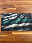 Thin Green Line Saddlebag Tethers for Harley Touring Models