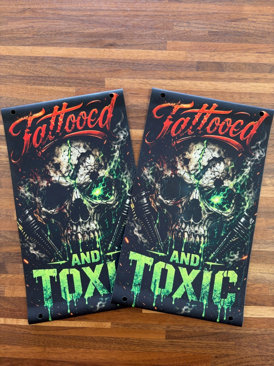 Tattooed and Toxic Saddlebag Tethers for Harley Touring Models