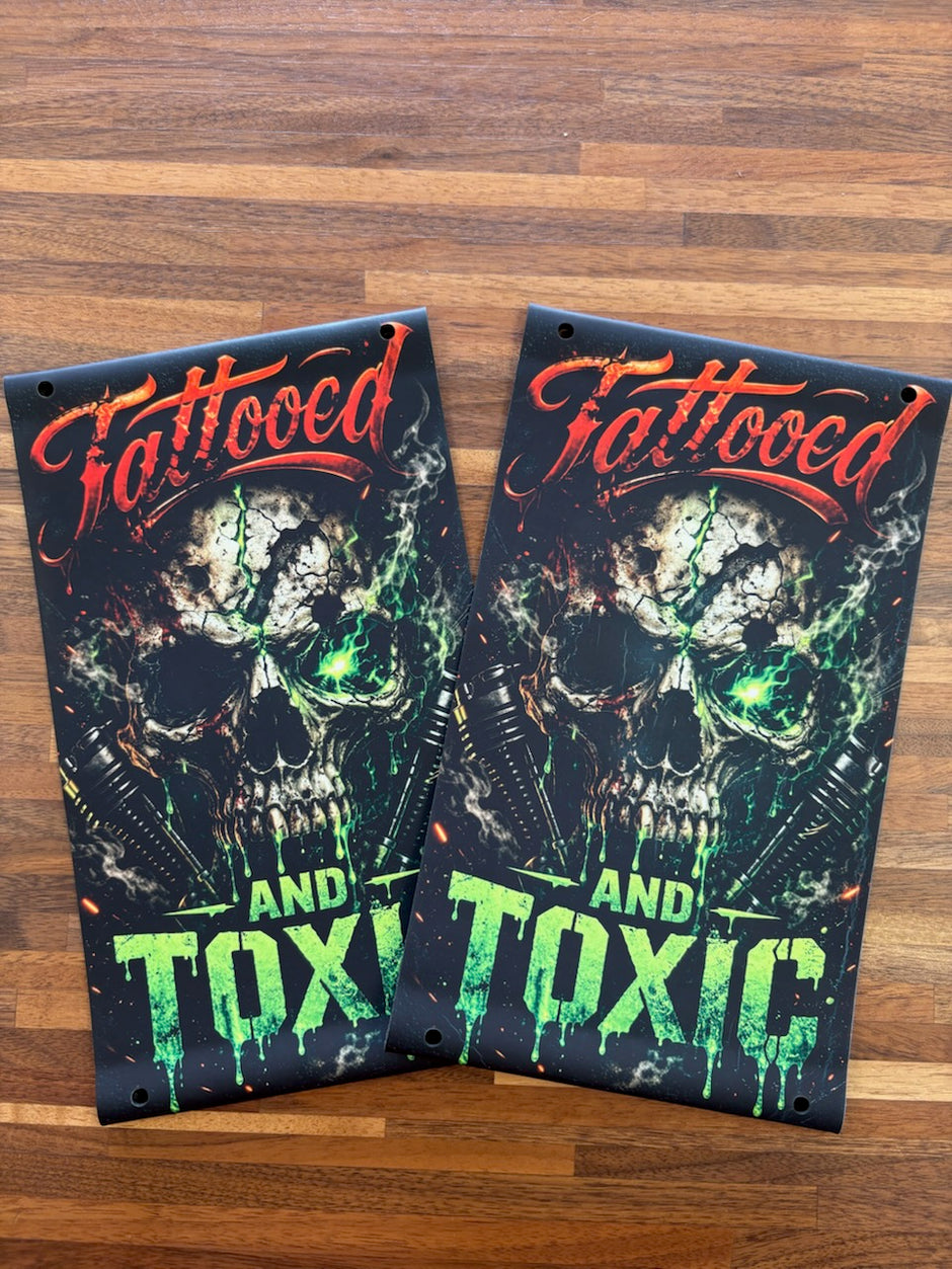 Tattooed and Toxic Saddlebag Tethers for Harley Touring Models
