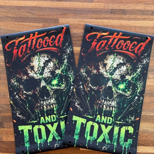 Tattooed and Toxic Saddlebag Tethers for Harley Touring Models
