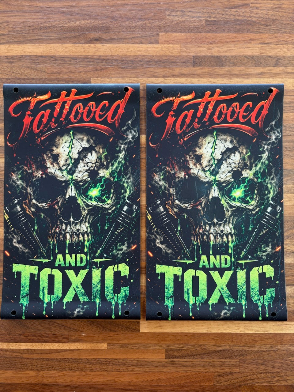Tattooed and Toxic Saddlebag Tethers for Harley Touring Models