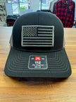 American Flag Patch Snapback Hat