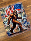 Patriot Sasquatch Graffiti Metal Sign 8