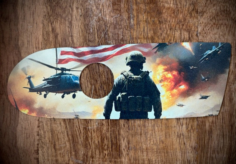 Patriotic Military Air Filter Cover Insert – Fits 2017–2025 Harley Touring Models