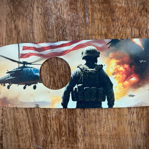 Patriotic Military Air Filter Cover Insert – Fits 2017–2025 Harley Touring Models