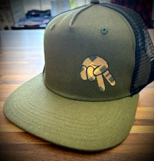 Plaid Series Biker Wave Flat Bill Snapback
