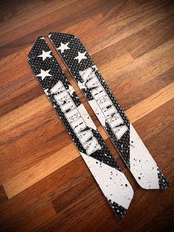 Veteran Grunge Flag Reflector Insert for Harley Touring