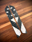 Grunge Style US Flag Saddlebag Reflector Insert for 2014 and Up Harley Touring Models