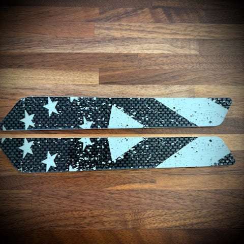 Grunge Style US Flag Saddlebag Reflector Insert for 2014 and Up Harley Touring Models