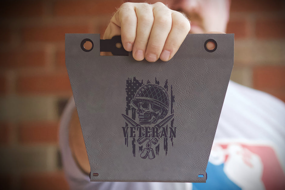 Veteran Skull Indian Motorcycle Saddlebag Tethers