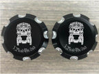 Plead the 2nd Contrast Cut Front Axle Nut Covers for Harley Davidson Motorcycles