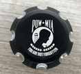 POW/MIA Contrast Cut Front Axle Nut Covers for Harley Davidson Motorcycles